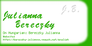 julianna bereczky business card